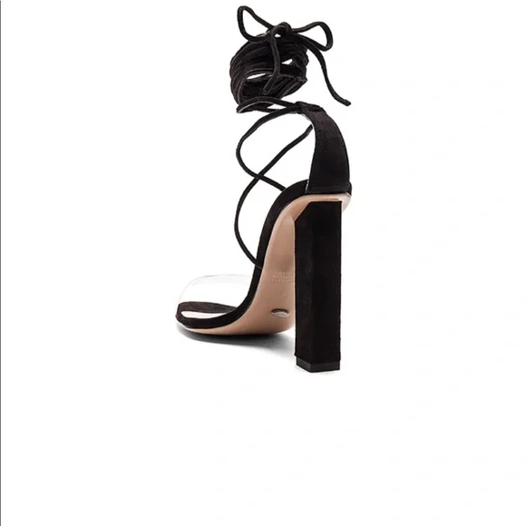 Tony Bianco Kendall Heel in Clear & Black - Picture 3 of 9